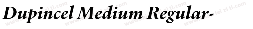 Dupincel Medium Regular字体转换